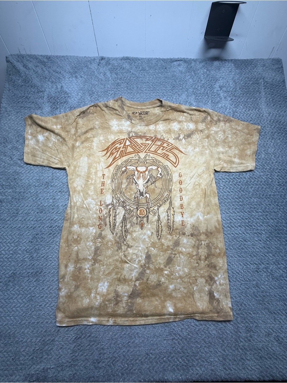 Eagles Tan Tie-Dye 'The Long Goodbye' Graphic Tee